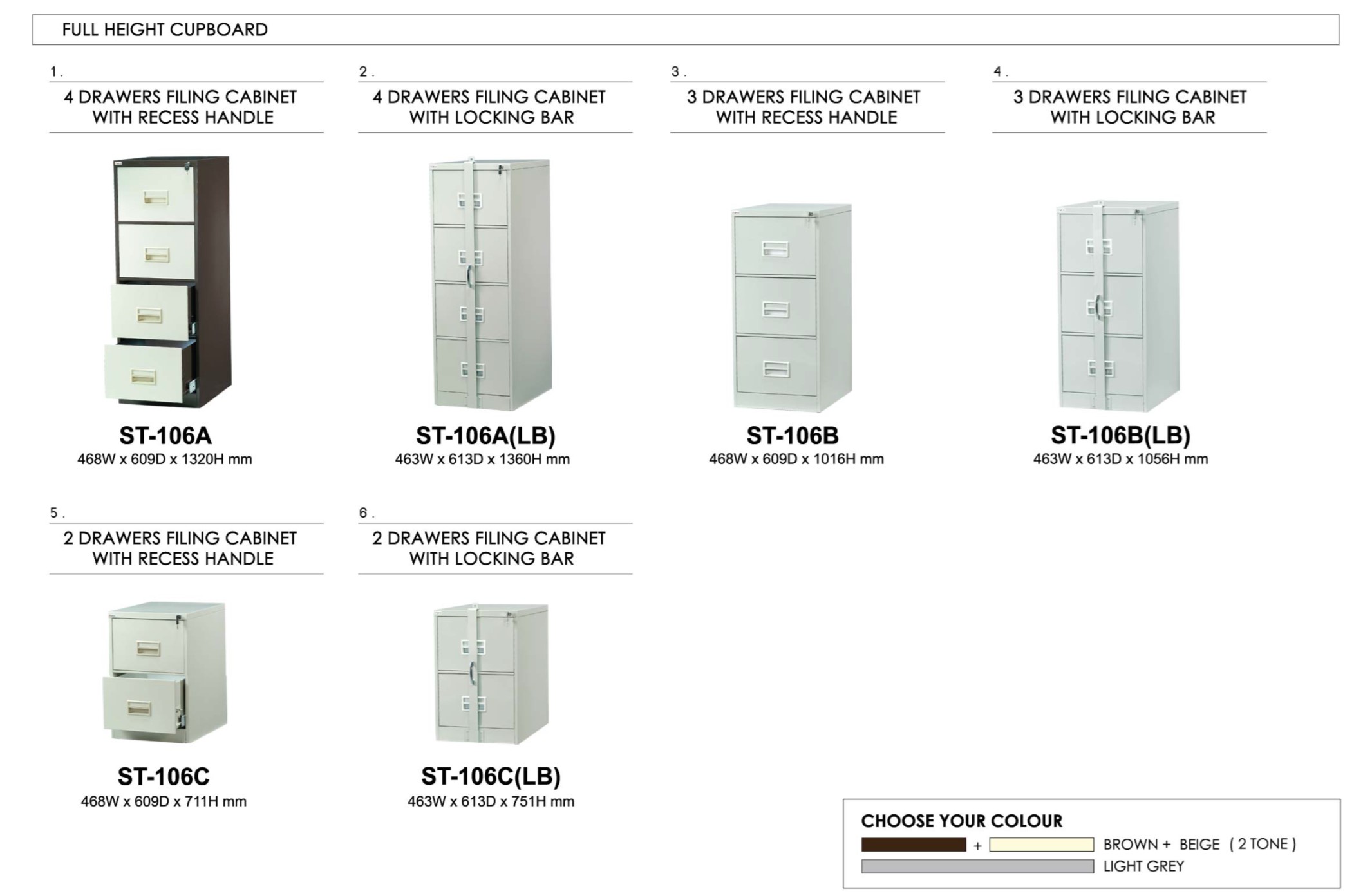 office furniture steel series full height drawer