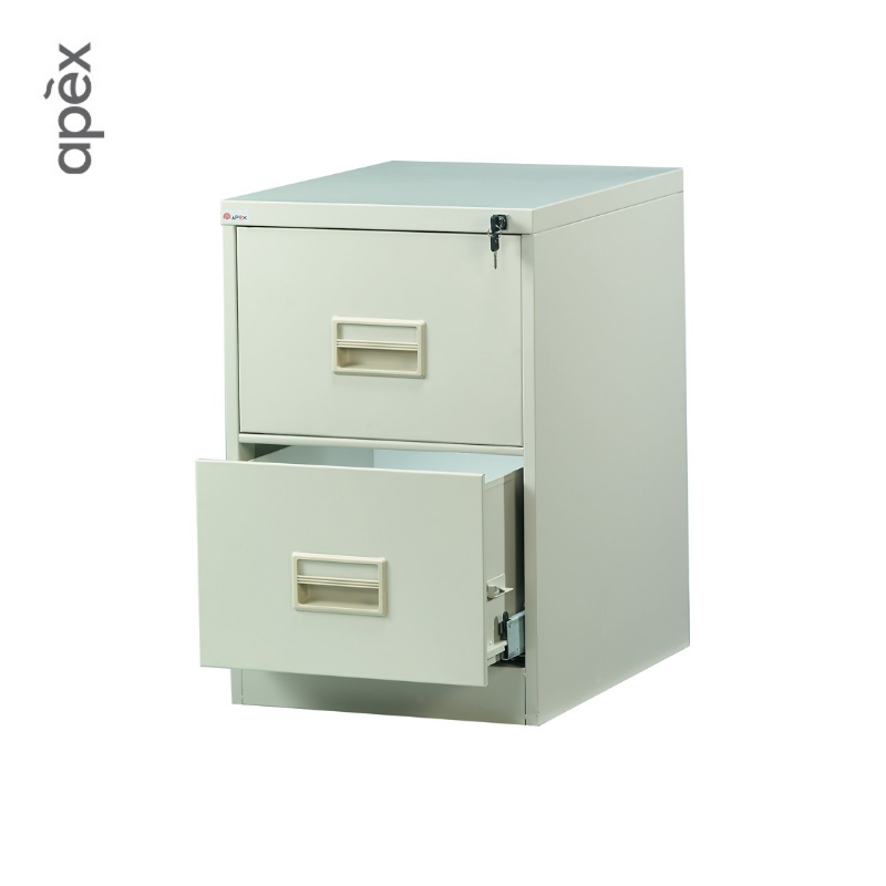 2 Drawer Filing Cabinet with Recess Handle ST-106C