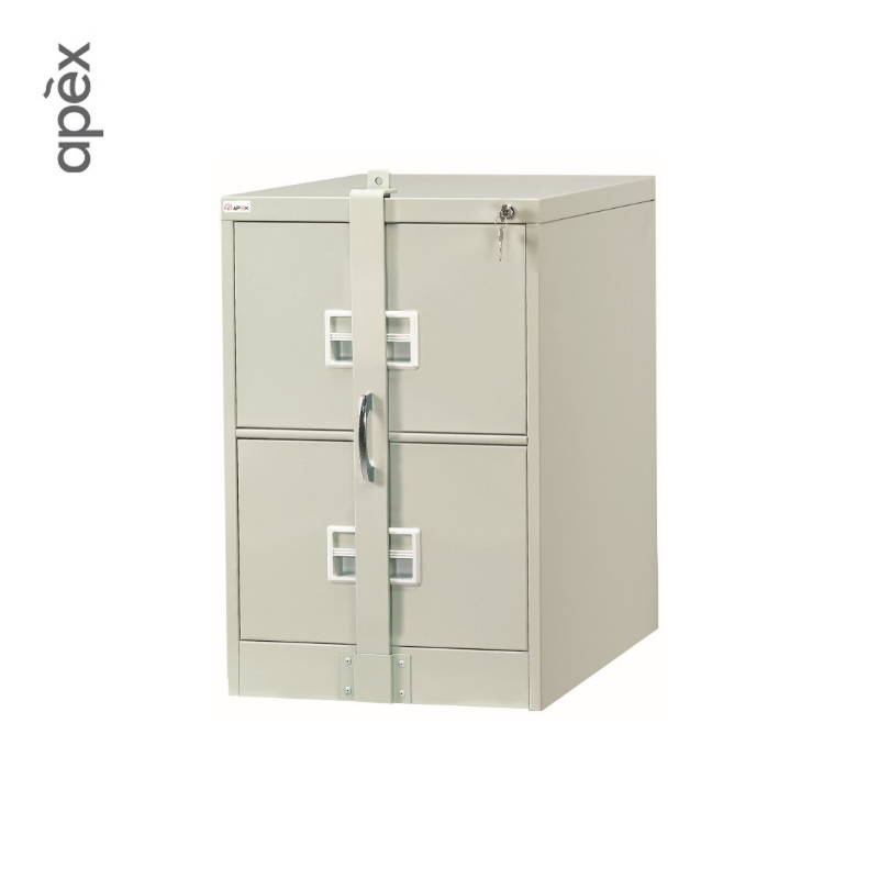 2 Drawer Filing Cabinet with Recess Handle ST-106C