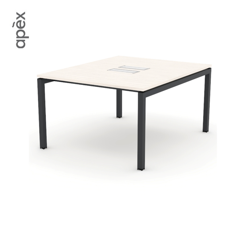 2 Seater Double Link Table with Flipper Casing - NEXT Series W-N120X148-D2B-F