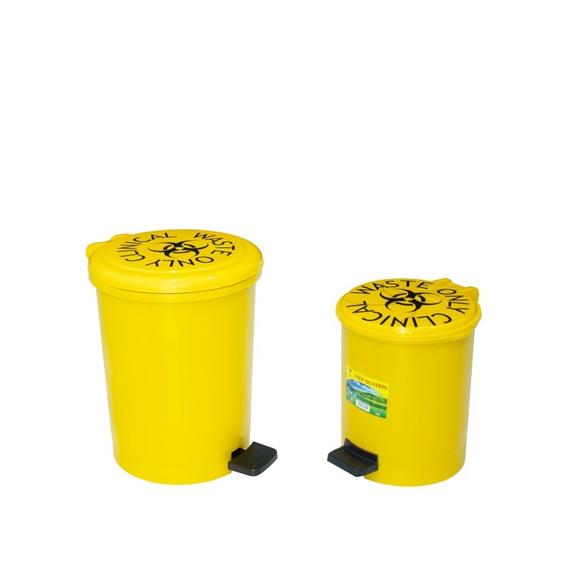 22L Medical/ Clinic Waste Pedal Plastic Dustbin