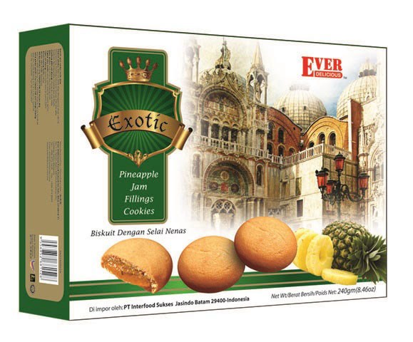 240g Exotic Pineapple Jam Filling Cookies