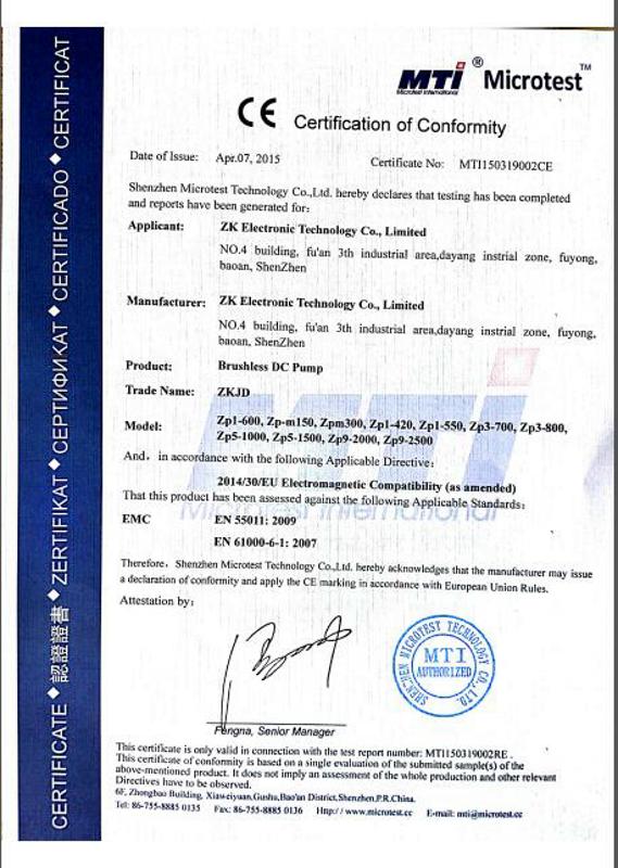 24V1.5A 1000L/H Circulating Mini Sea Water Pump