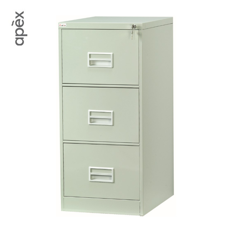 3 Drawer Filing Cabinet with Recess Handle ST-106B