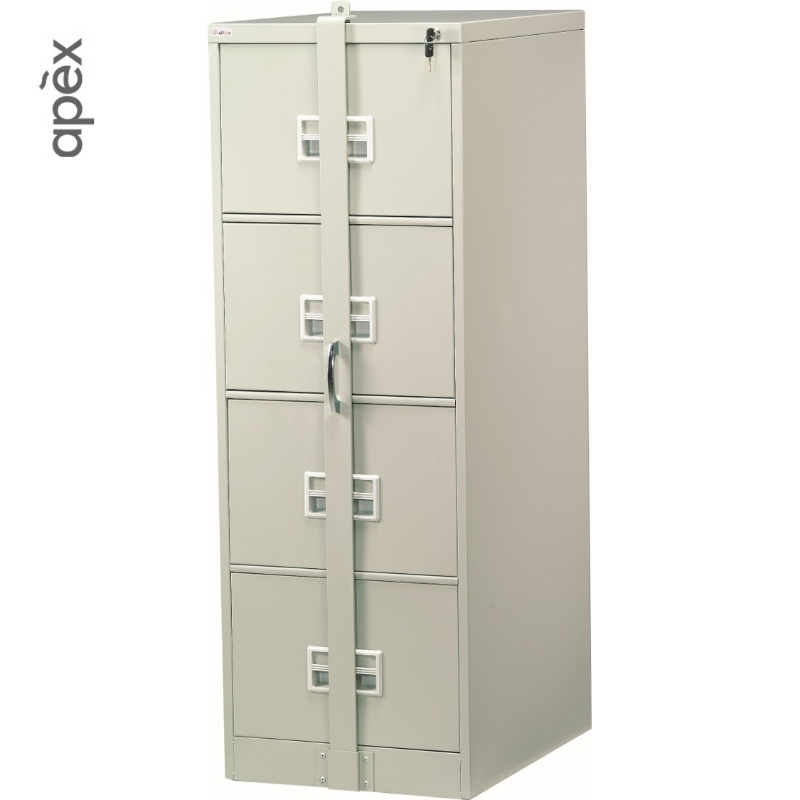 3 Drawer Filing Cabinet with Recess Handle ST-106B