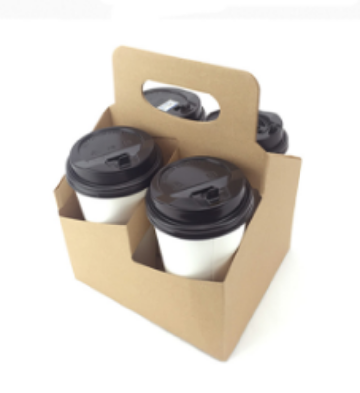 4 Cup Carrier (Kraft)