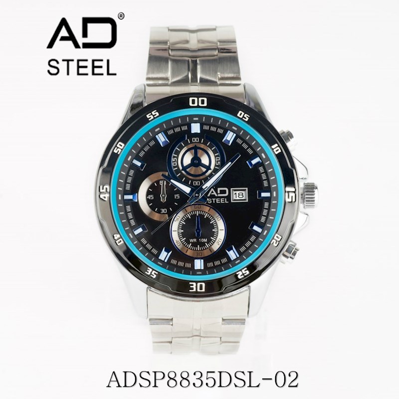 AD Steel ADSP8835D Men Stainless Steel Chain Sport Watches with Date