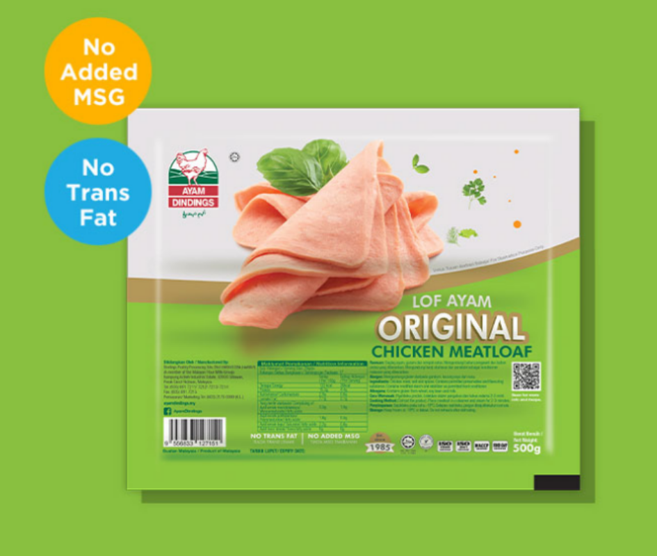AYAM DINDINGS Frozen Food Original Chicken Meatloaf