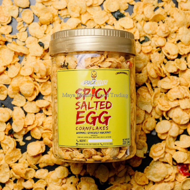 Aducktive Spicy Salted Egg Cornflakes