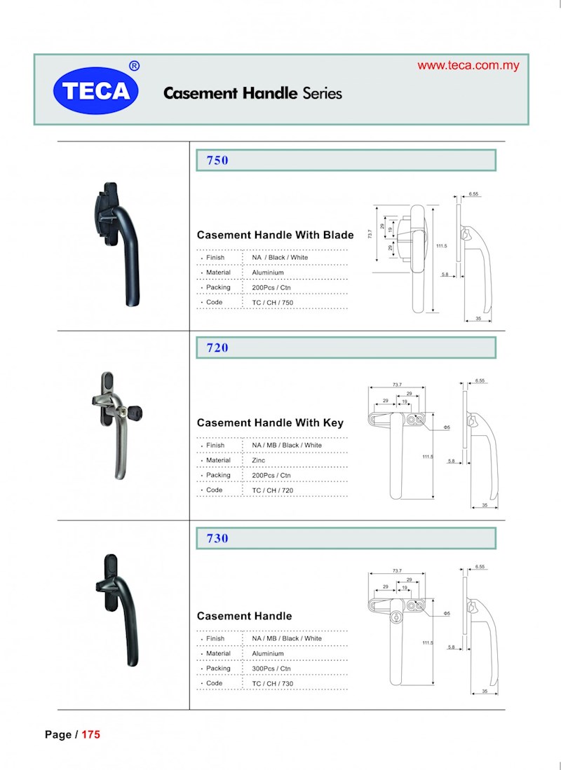 Casement Handle Series