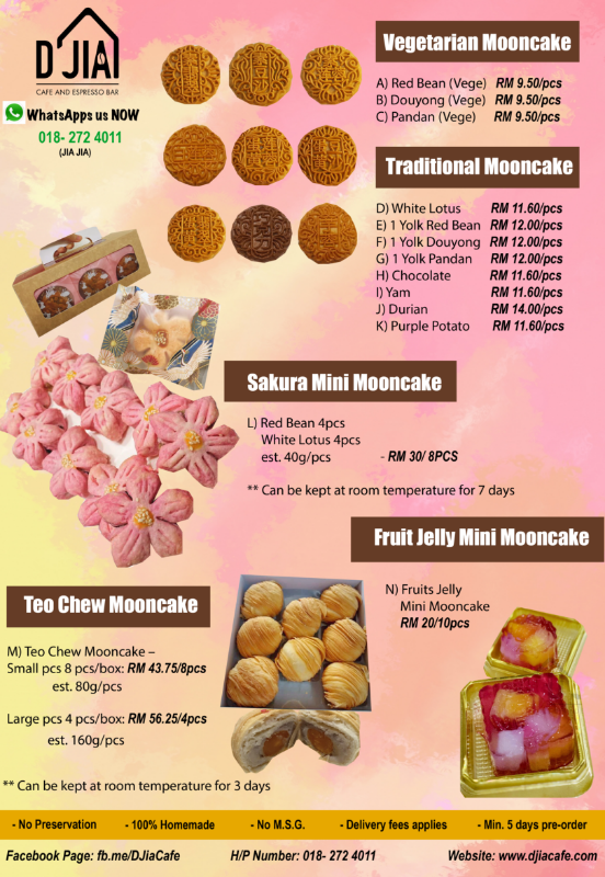 D' Jia Cafe in-house Mooncake