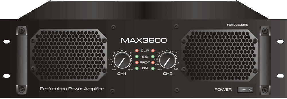 FAMOUSOUND PROFESSIONAL AMPLIFIER - SRAMFS-MAX3600