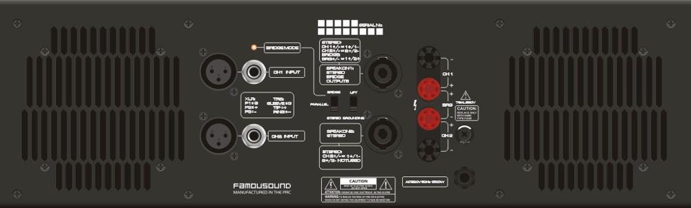 FAMOUSOUND PROFESSIONAL AMPLIFIER - SRAMFS-MAX3600