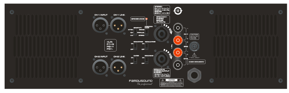 FAMOUSOUND PROFESSIONAL AMPLIFIER - SRAMFS-MAX7800