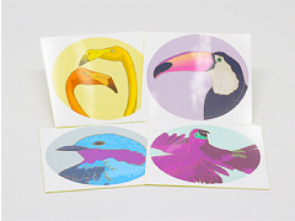 Gloss Mirrorkote Art Paper Sticker
