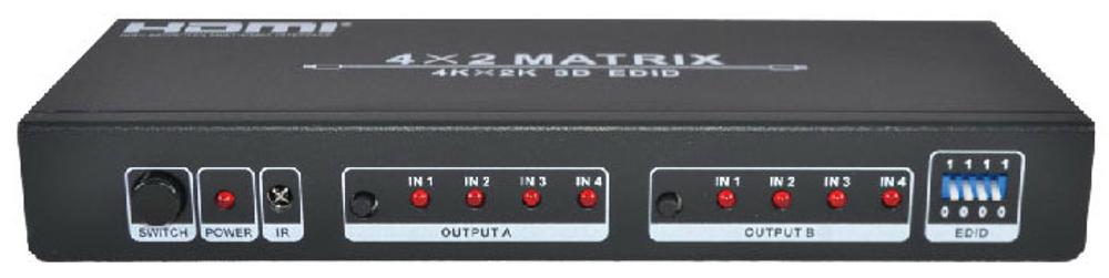 HDMI MATRIX SWITCH SUPPORT 4X2 - KVSWNL-HDMS402N