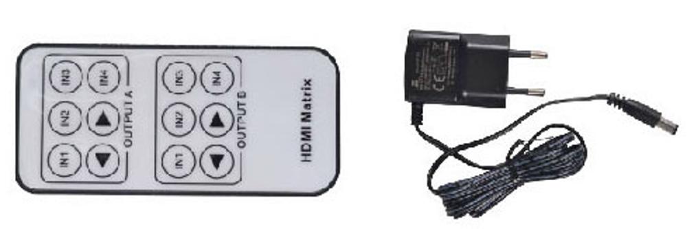 HDMI MATRIX SWITCH SUPPORT 4X2 - KVSWNL-HDMS402N