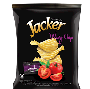 Jacker Wavy Chips – Tomato Flavour