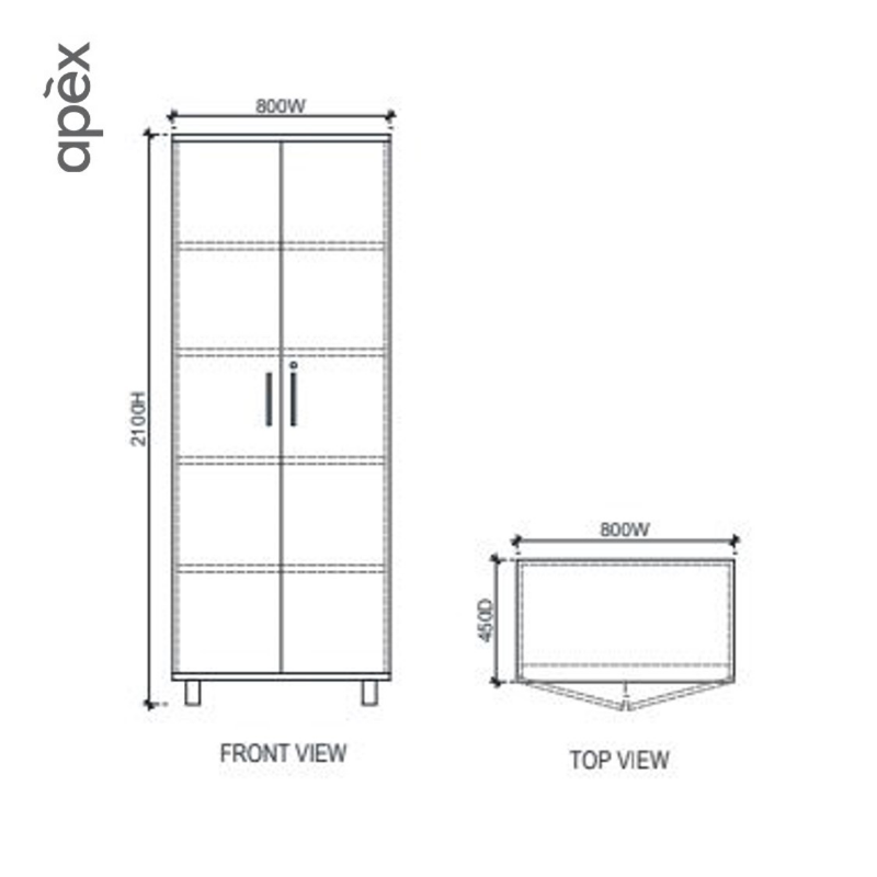 Modern Classic High Office Cabinet - MAX Series