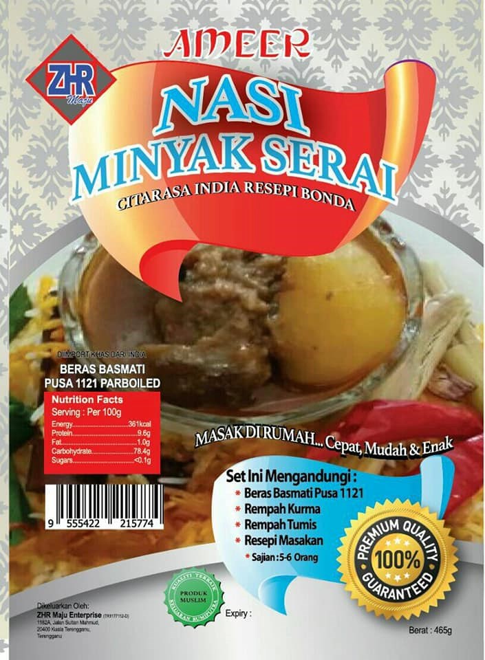 Nasi Minyak Serai Seasoning Powder