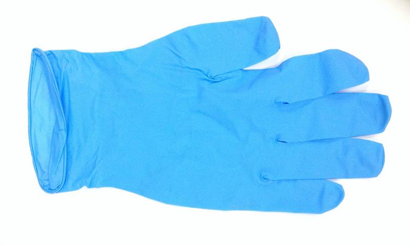 Nitrile examination gloves