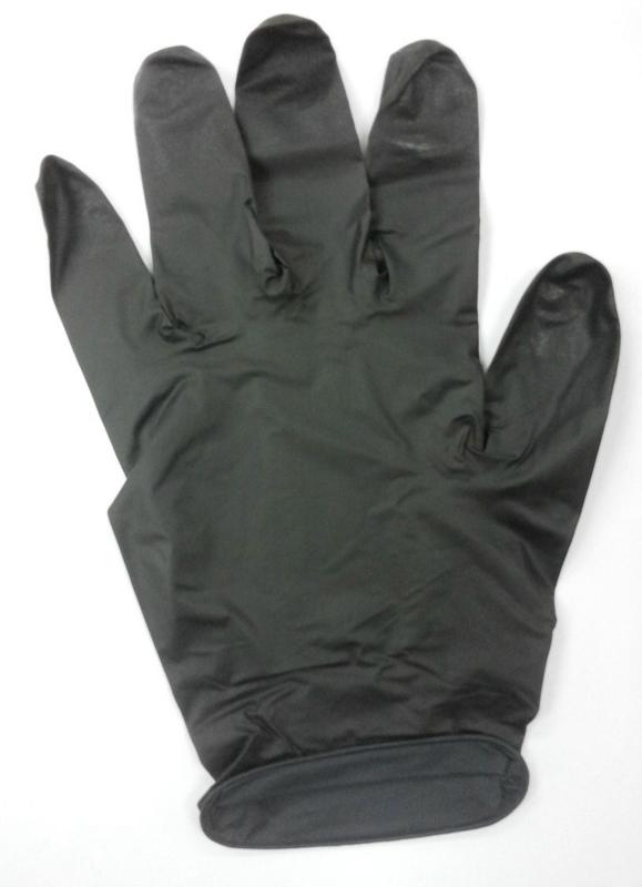 Nitrile examination gloves
