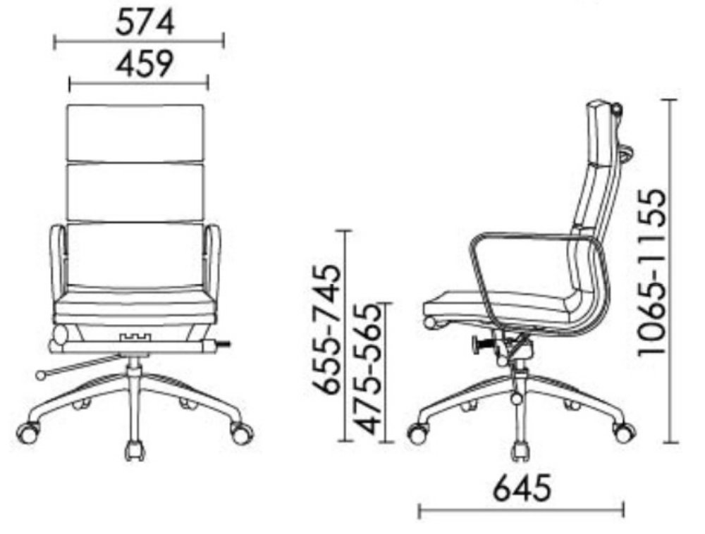 Nuvo V1 High Back Leather Chair