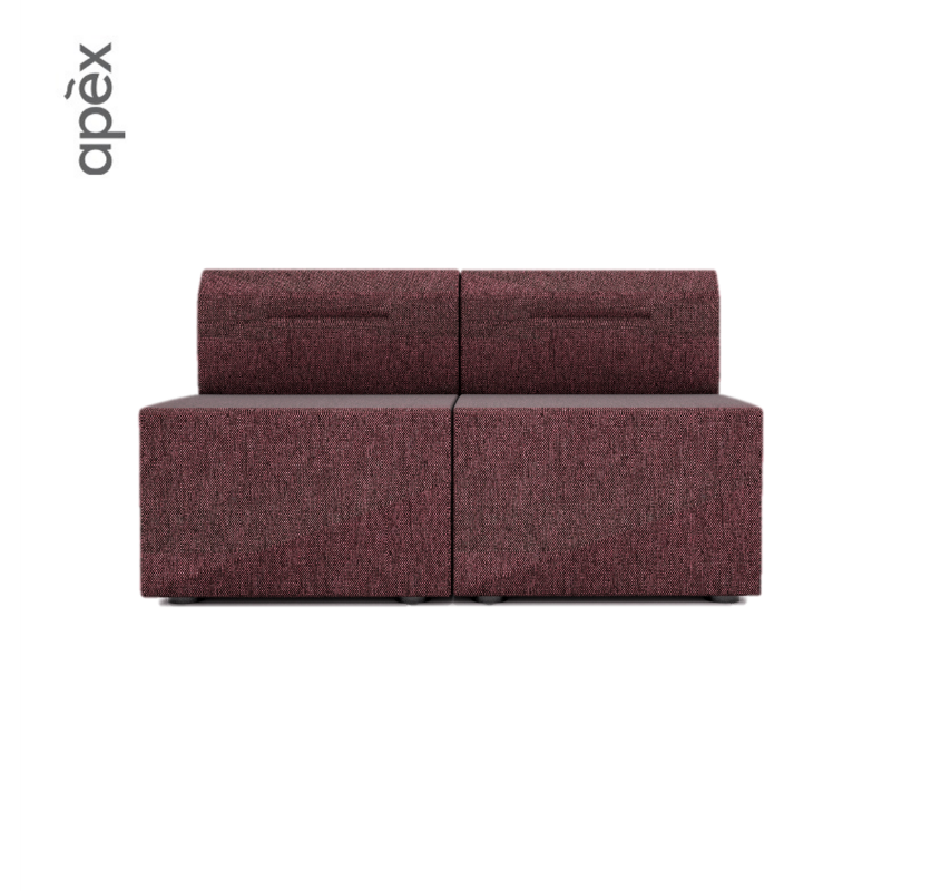 Office Furniture 2 Seater Lounge Sofa with Backrest- SPARK Series