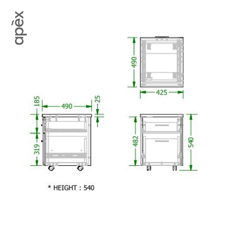 Office Furniture Mobile Drawer - METALINK Series