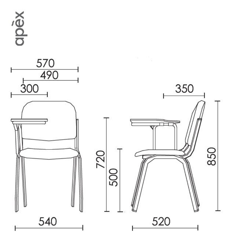 Office Furniture Study Chair - EDUCATION Series - CH-823T