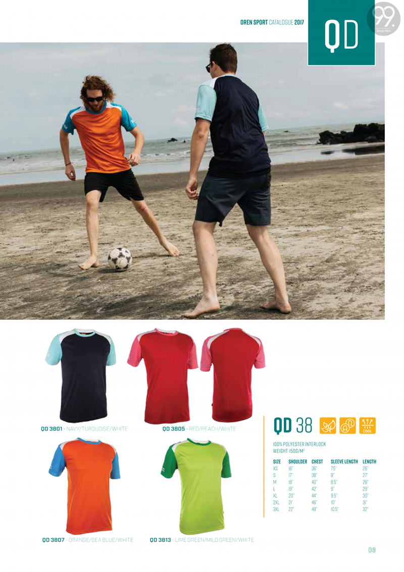 Oren Sport Tee (QD38) Supplier in Malaysia- Price & Review