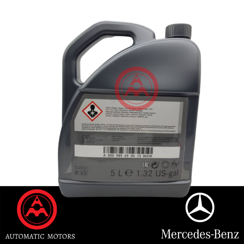 Original Mercedes-Benz Automatic Transmission Oil 5LIT(Made In Germany) 722-9 7G-TRONIC W222-724-2 BLUE(236.15)(0019897703/11)(0019897803/11)(0009896905/13)(A0019897703/11)