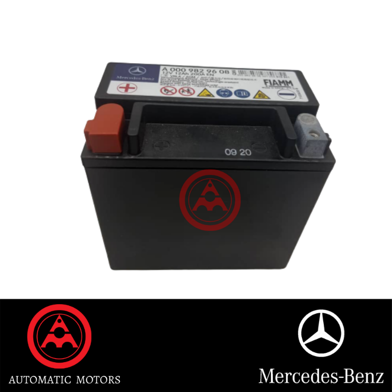 Original Mercedes Benz Auxiliart / Backup Battery 12V12AH 200A W222 W212 (0009829308)(0009829608)(0019822708)(0049820008)(0009827008)