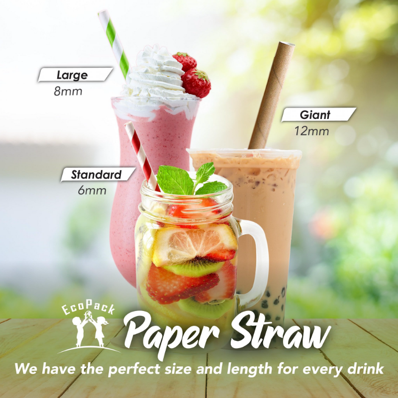 Paper Straw (Standard) 6mm - 500pcs