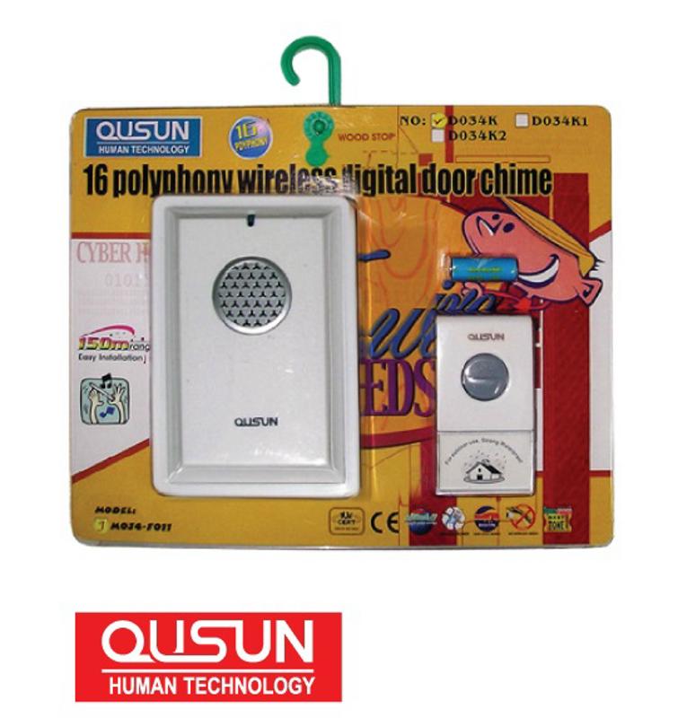 QUSUN WIRELESS DOORBELL - CPDBQS-D034KDC