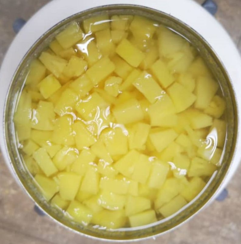 Reico Canned Pineapple Tidbits in Light Syrup - 3.03kg (淡糖浆菠萝块碎罐头 - 3.03kg)