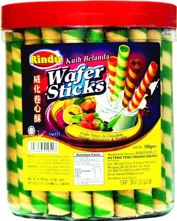 Roll Wafer 500g - Pandan