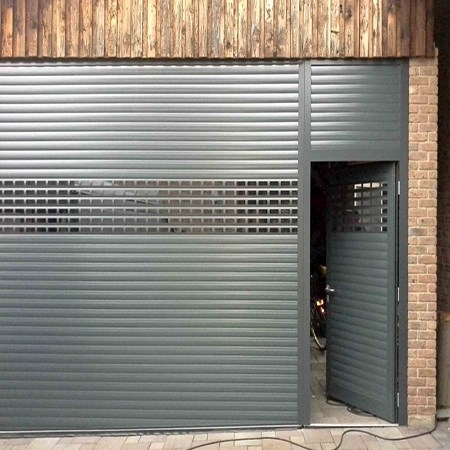 Roller Shutter With Swing Door