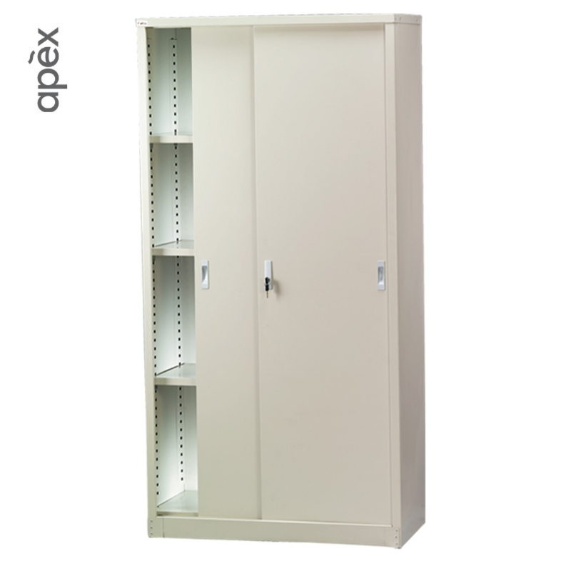 STEEL SERIES - Full Height Cupboard with Steel Sliding Door -ST-116