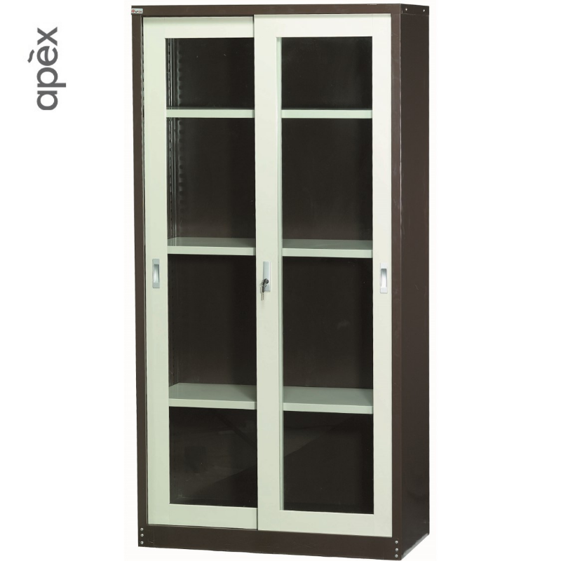 STEEL SERIES - Full Height Cupboard with Steel Sliding Door -ST-116