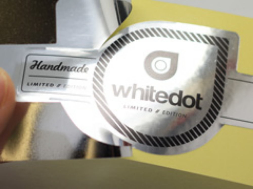 Silver Polyester Stickers