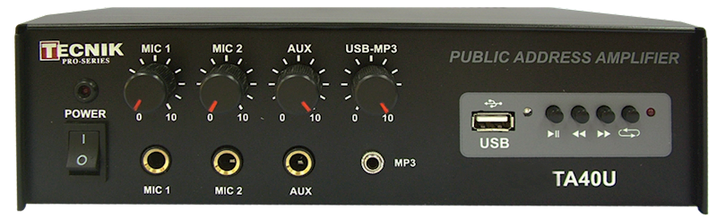 TECNIK PUBLIC ADDRESS AMPLIFIER  - SRAMTK-TA40U