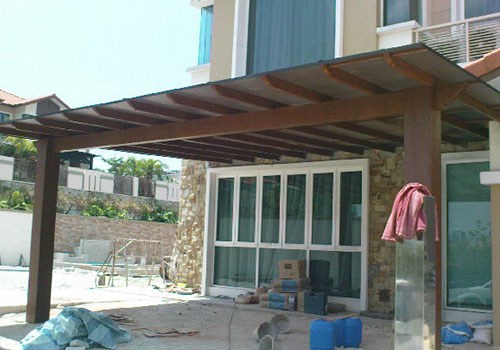 Timber Pergola / Mild Steel Pergola