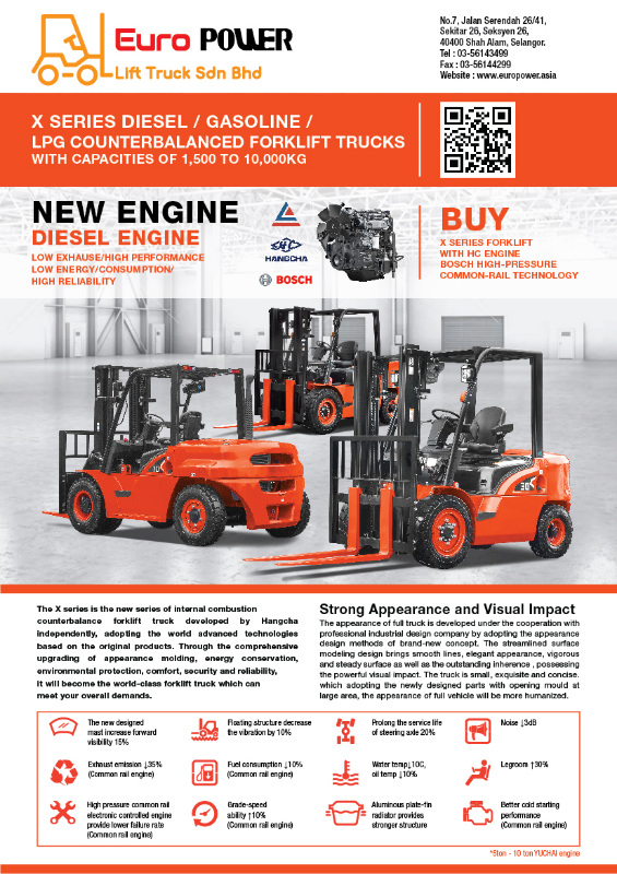 *x Series hangcha  Internal Combustion Diesel n lithium ion forklift Forklift